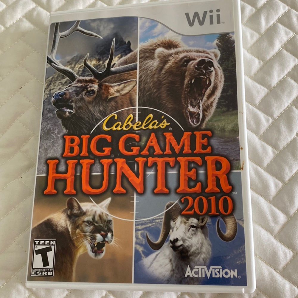 Wii Cabelas Big game hunter 2010 game